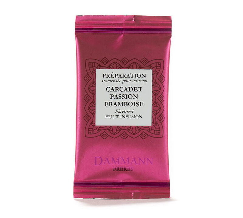Dammann Fr&egrave;res Carcadet Passion Framboise - 24 Cristal sachets image number 3