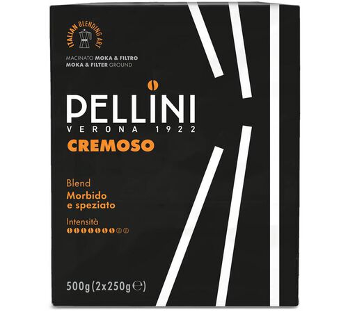 2X250g Pellini N&deg;20 Cremoso ground coffee