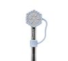 Embout pour paille coquillage bleu pastel - Pour travel cup - QWETCH image number 0