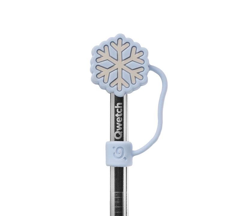 Embout pour paille coquillage bleu pastel - Pour travel cup - QWETCH image number 0
