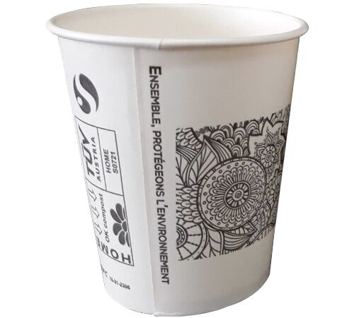 Pack of 90 Earth Cup Etnyk Paper Cups - 18 cl image number 1