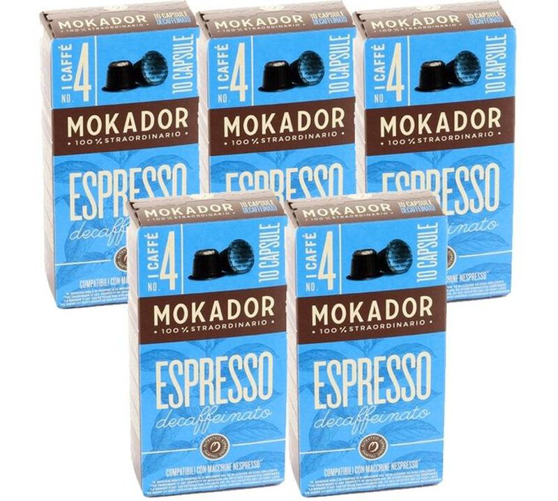 50 capsules compatibles Nespresso* Original Decaffeinato - MOKADOR CASTELLARI image number 0