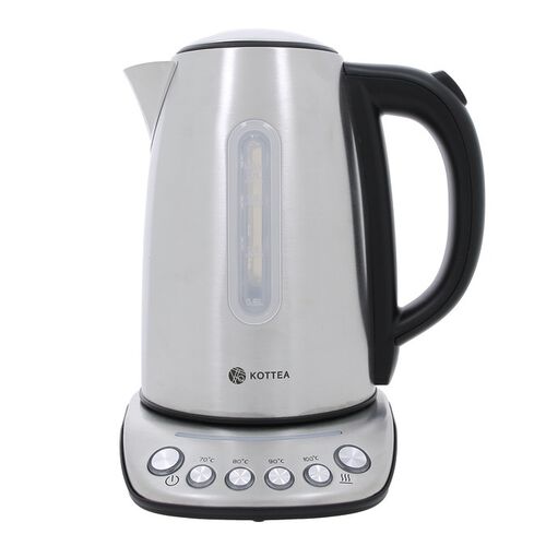 Bouilloire Kottea KT102 Inox 1.7L + d&eacute;tartrant & th&eacute; OFFERTS