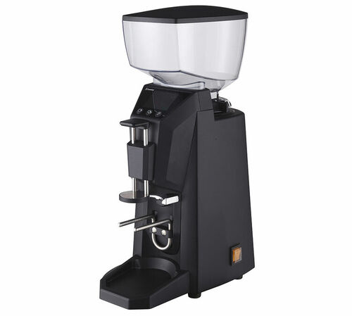 Moulin &agrave; caf&eacute; professionnel on-demand 59 noir avec tasseur - SANTOS