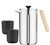 Pack cafeti&egrave;re &agrave; piston DOURO inox - 1L + 2 mugs Douro double paroi 10 cl - BODUM image