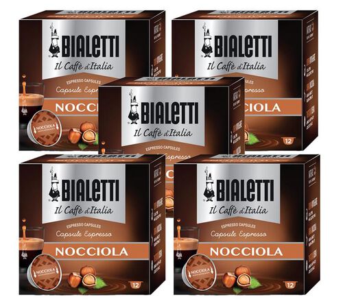 Bialetti Mokespresso Hazelnut-flavoured Capsules x 60 coffee pods