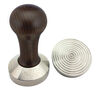 Tamper caf&eacute; MOTTA Base effet vagues 58 mm et manche en bois image number 0