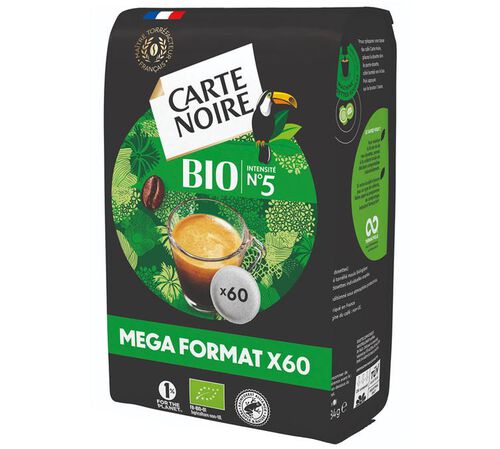 60 dosettes Caf&eacute; BIO - CARTE NOIRE image number 2