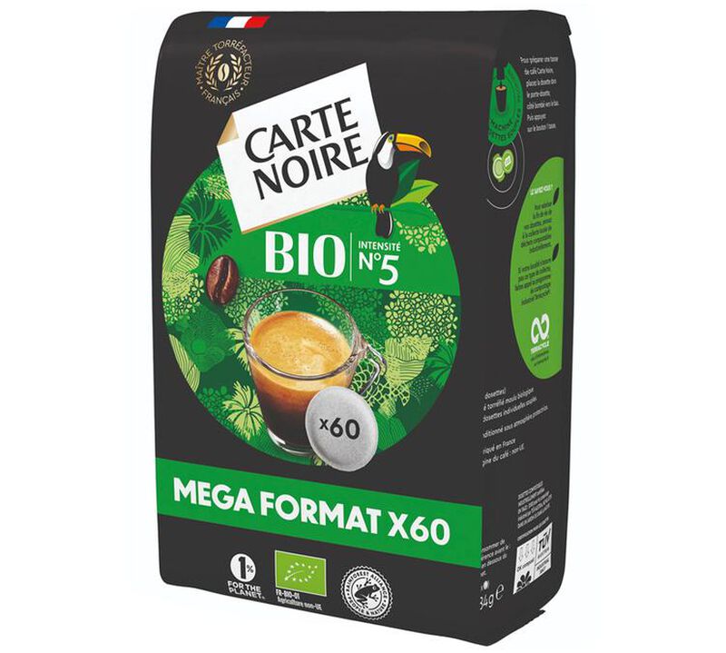 60 dosettes Caf&eacute; BIO - CARTE NOIRE image number 2