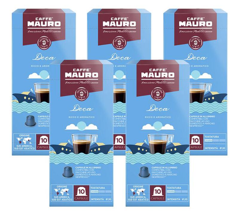 50 Nespresso* Original Compatible Capsules DEca &ndash; CAFFE MAURO image number 0