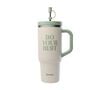 Gourde isotherme avec paille Travel cup Level up - 90 cl - QWETCH image number 0