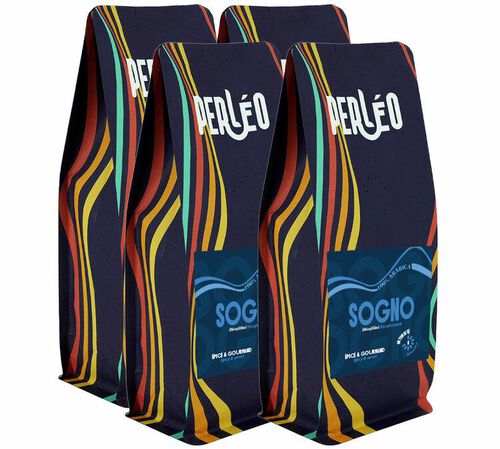 4 kg - Caf&eacute; en grain d&eacute;caf&eacute;in&eacute; Sogno - Perl&eacute;o