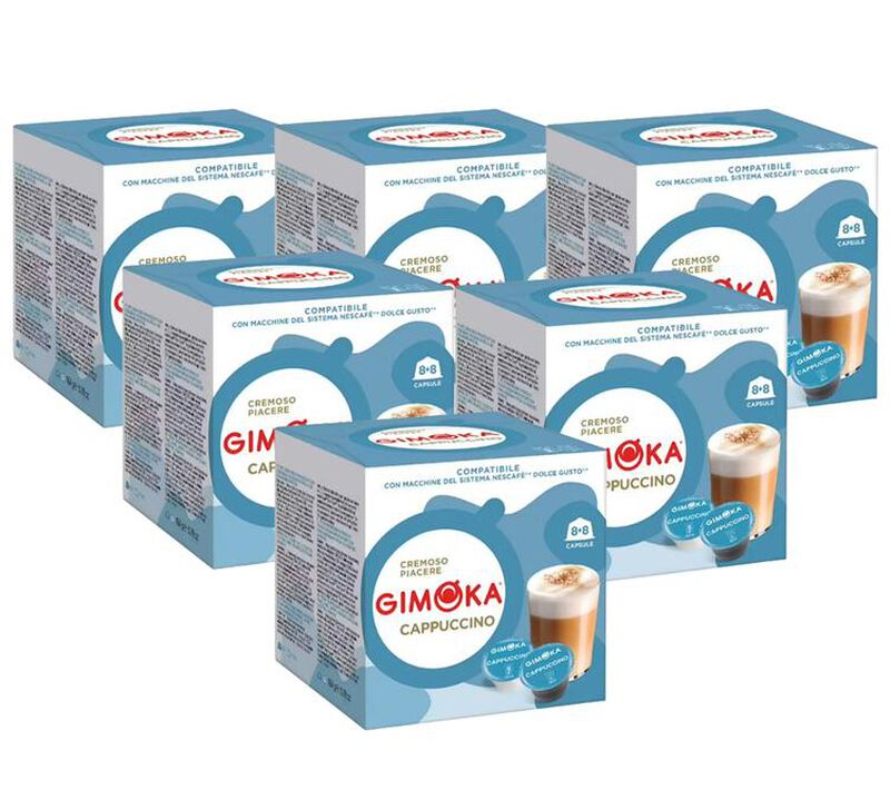 96 Nescafe* Dolce Gusto* Compatible Capsules Cappuccino &ndash; GIMOKA image number 0