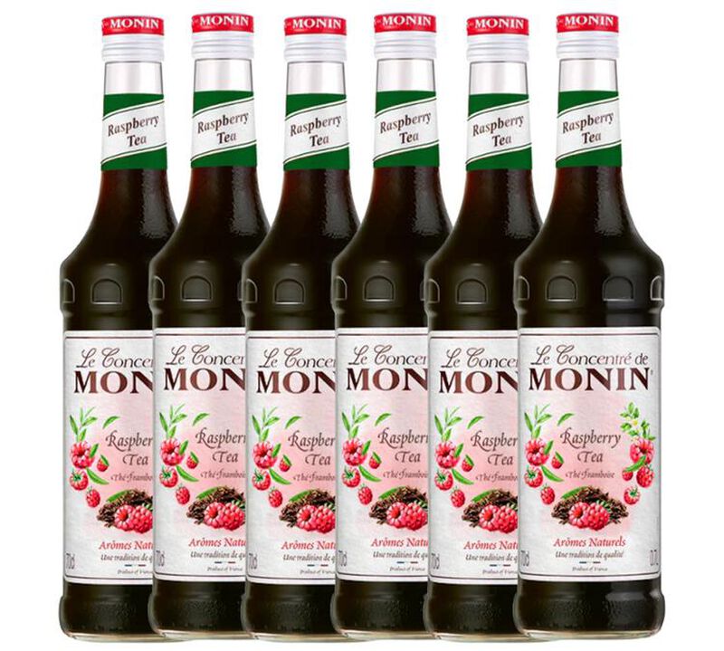 Lot de 6 Sirops Monin - Th&eacute; Framboise - 6 x 70cl image number 0