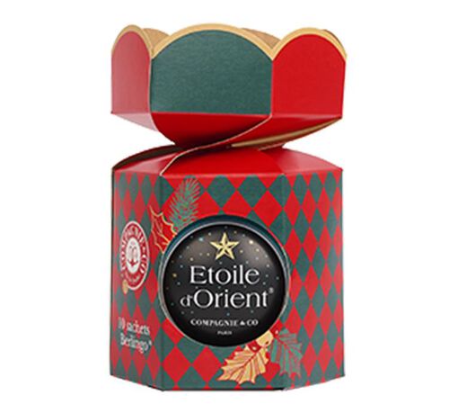 Compagnie Coloniale Etoile d'Orient Tea Christmas Bauble - 10 pyramid tea bags