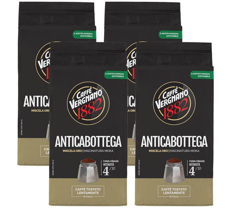 Caff&egrave; Vergnano Ground Coffee Antica Bottega - 4 x 250g image number 0