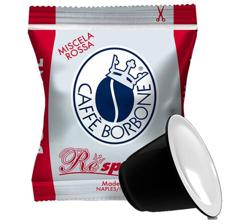 100 capsule compatibili Nespresso* Original - Caff&eacute; Borbone Respresso Miscela Rossa