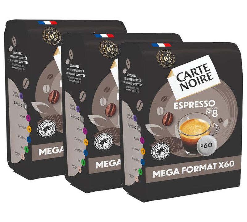 180 dosettes souples Espresso N&deg;8 - CARTE NOIRE image number 0