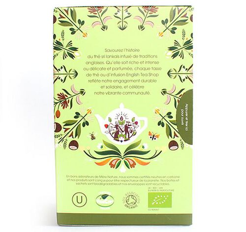 Th&eacute; Vert Matcha Cacao Bio & Equitable - 20 sachets - FAIRTRADE - ENGLISH TEA SHOP image number 2