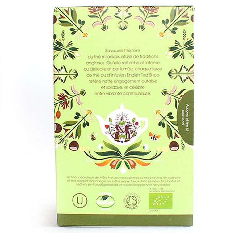 Th&eacute; Vert Matcha Cacao Bio & Equitable - 20 sachets - FAIRTRADE - ENGLISH TEA SHOP image number 2