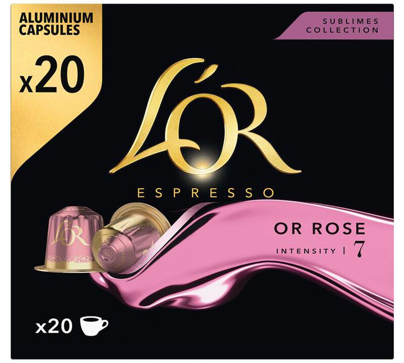 20  Nespresso* Original-kompatible Kapseln -  Espresso Gold Rose &ndash; L'Or Espresso image number 0