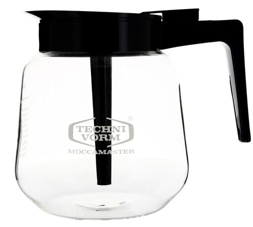 Verseuse MOCCAMASTER en verre noire conique - pour cafeti&egrave;re filtre Moccaserver - 1.8 L