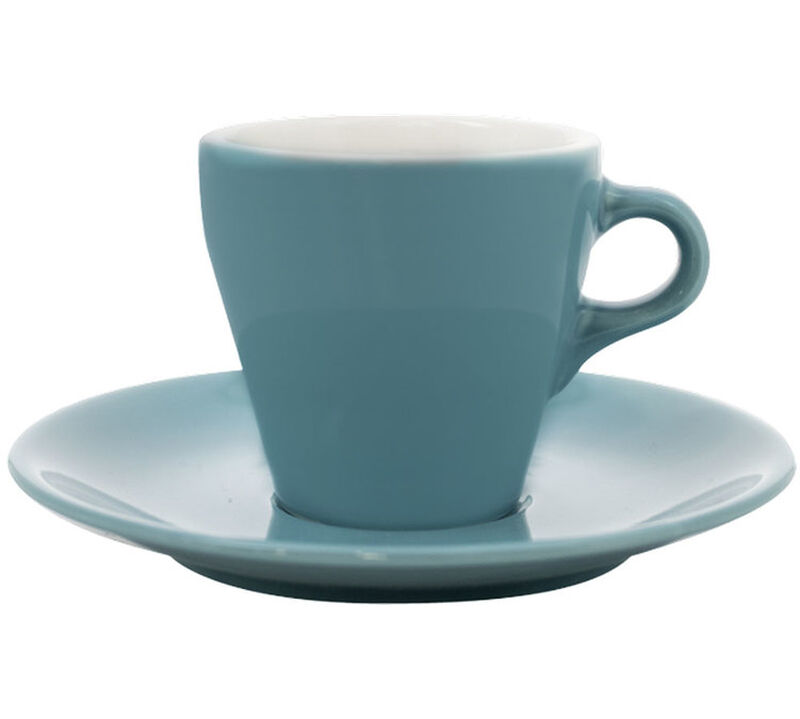 3 Tasses et sous-tasses Espresso Origami Turquoise -  9cl image number 1