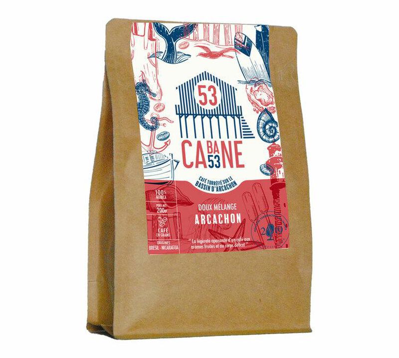 200 g - Caf&eacute; en grain - Arcachon - CABANE 53 image number 0