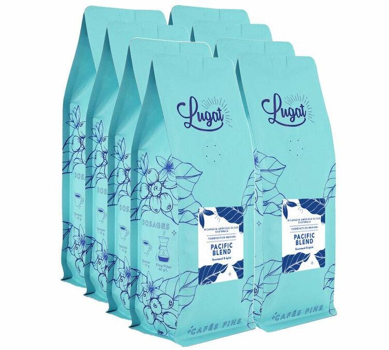 8 Kg Caf&eacute; en grain Pacific Blend anciennement Le Blend du Pacifique - Lugat image number 0