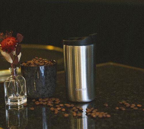 Travel mug isotherme Inox bross&eacute; - 35 cl - QWETCH image number 1