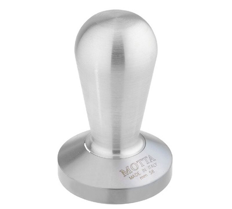 Metallurgica Motta Aluminum Coffee Tamper With Stainless Steel Flat Base - 58mm image number 0