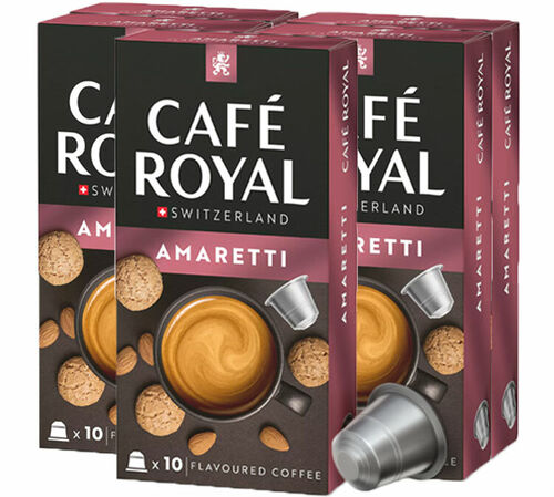 50 Nespresso* Original Compatible Capsules Amande &ndash; CAFE ROYAL
