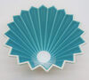 Origami Dripper M in Turquoise + Wooden Holder image number 1