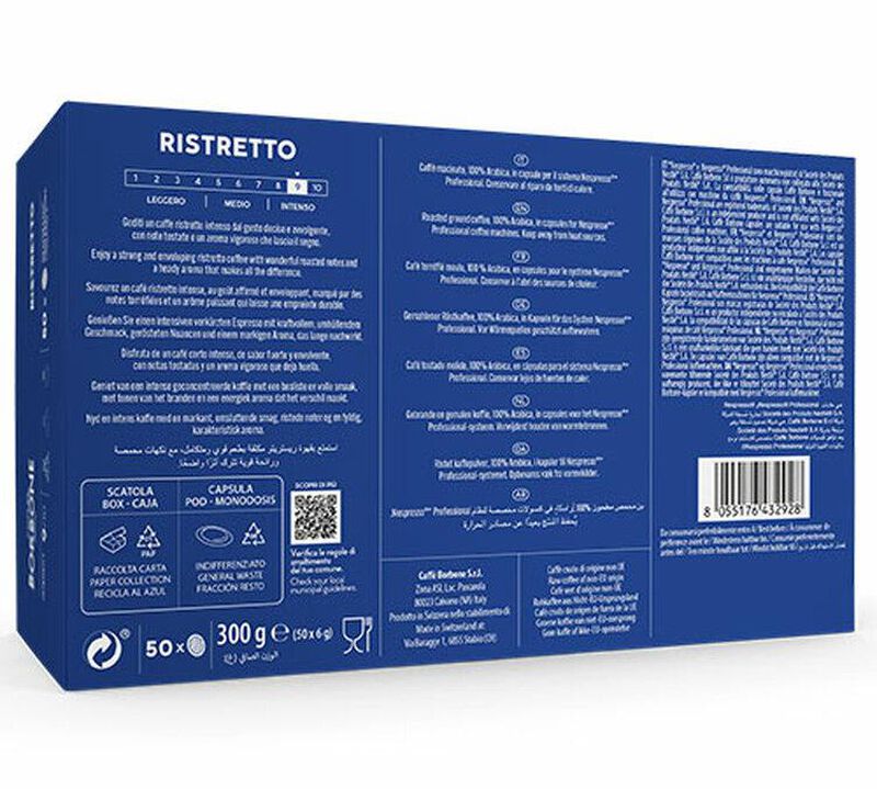 Caff&egrave; Borbone Nespresso* Pro Compatible Capsules Ristretto x 50 image number 3