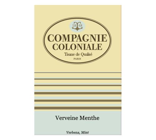 Compagnie Coloniale Mint Verbena Herbal Tea - 25 Berlingo&reg; tea bags
