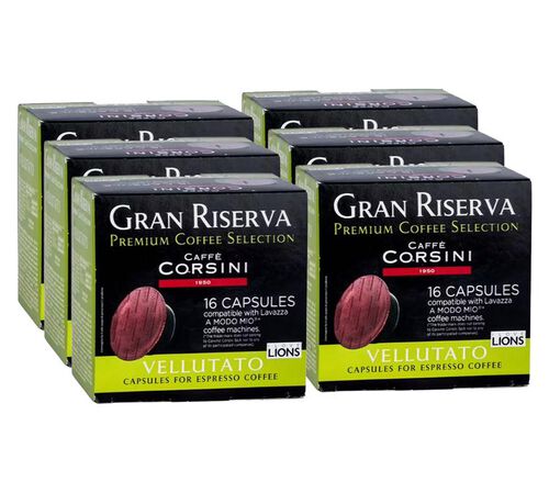 96 Capsules A Modo Mio&reg; compatibles Gran Riserva Vellutato - Corsini