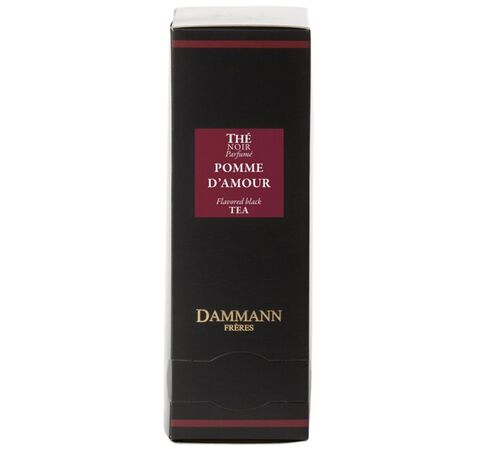 'Pomme d'amour' flavoured black tea - 24 Cristal&reg; sachets - Dammann Fr&egrave;res