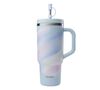 Qwetch Insulated Travel Bottle with Straw - Aura Pastel Blue - 90 cl image number 0