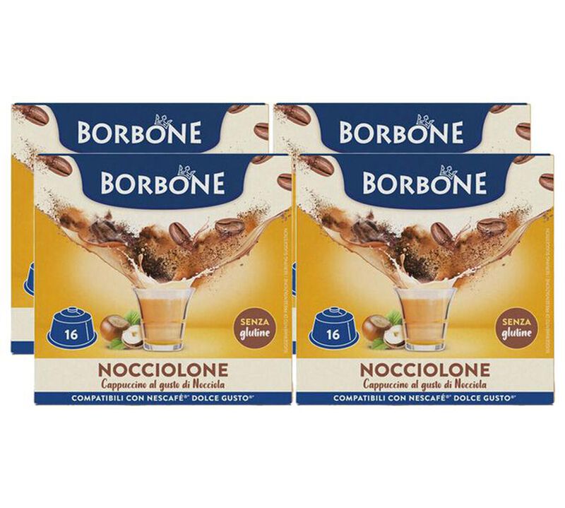 64 capsule compatibili Nescafe* Dolce Gusto* Cappuccino Nocciolone Caff&egrave; Borbone image number 0