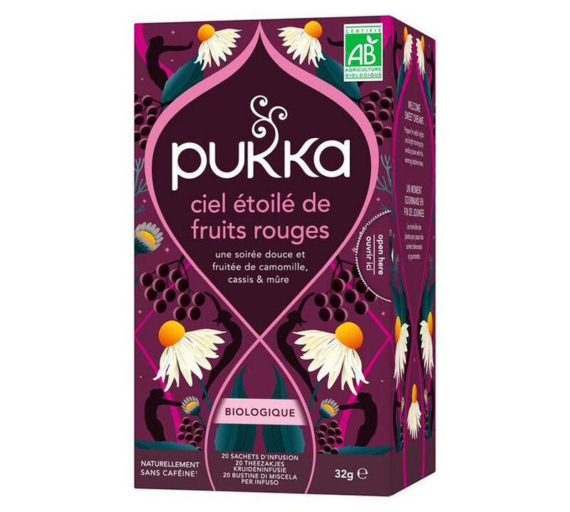 Infusion Ciel Etoil&eacute; de Fruits Rouges Bio - 20 sachets - PUKKA image number 0
