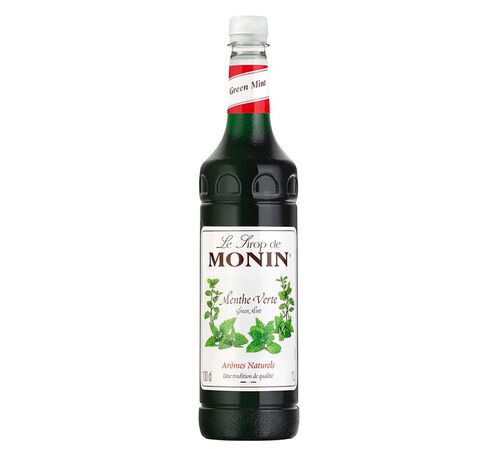 Sirop Monin Menthe - Bouteille plastique - 1L
