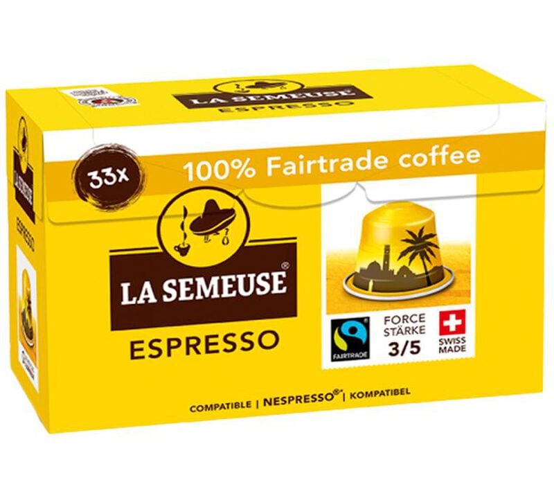 99 capsules compatibles Nespresso* Original Espresso Fairtrade - LA SEMEUSE image number 2
