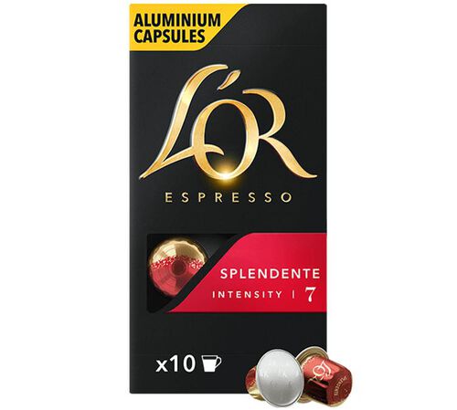 10 Nespresso* Original Compatible Capsules Splendente &ndash; L'OR ESPRESSO