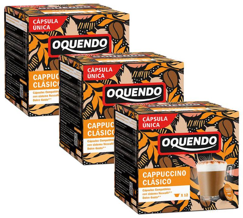 36 capsules compatibles Nescaf&eacute;* Dolce Gusto* Cappuccino Classique &ndash; OQUENDO image number 0