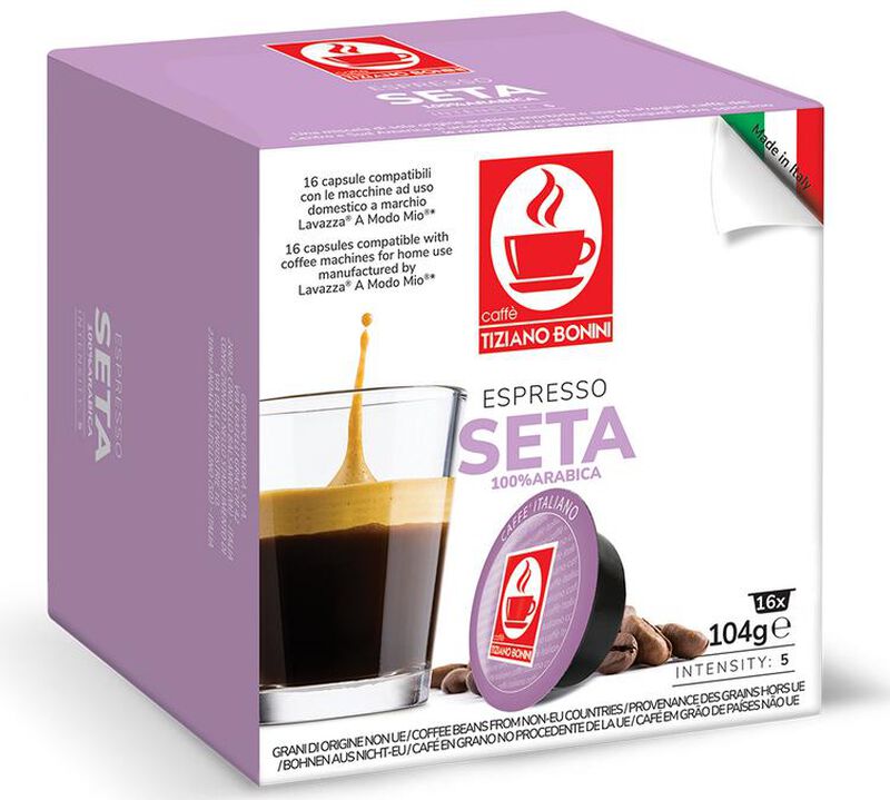Lavazza A Modo Mio capsules Caff&egrave; Bonini Espresso Seta x 160 Lavazza coffee pods image number 0