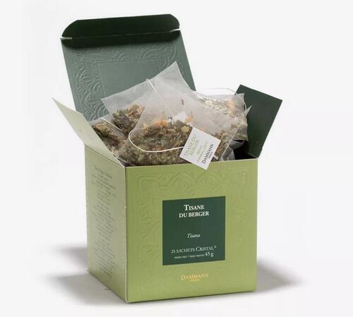 Dammann Fr&egrave;res 'Tisane du Berger' herbal tea - 25 Cristal&reg; sachets