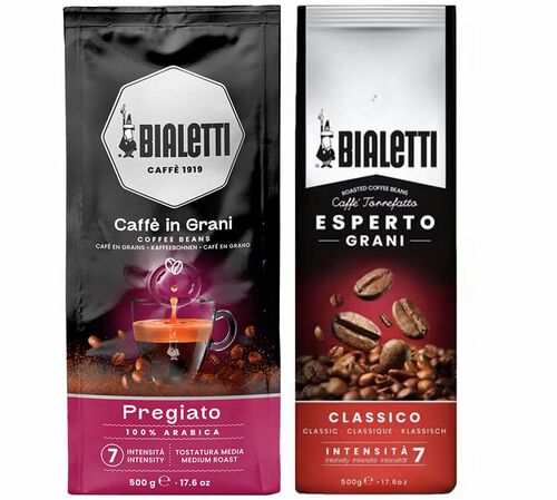 Bialetti Coffee Beans Esperto Classico & Delicato - 2 x 500g