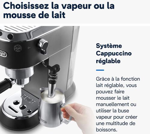 Machine expresso DELONGHI Dedica Style EC695.BK noire image number 5