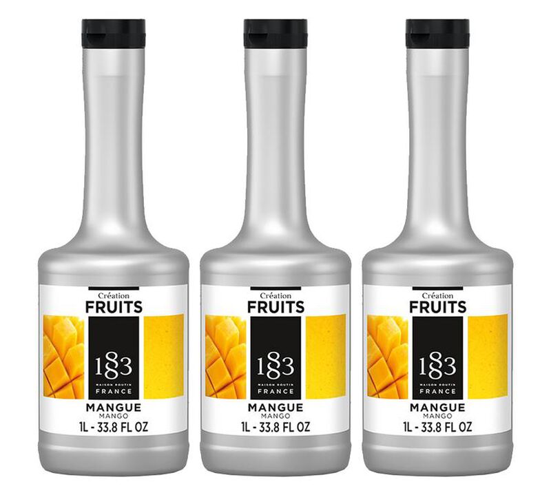 Lot de 3 pur&eacute;es de fruit Cr&eacute;ation Fruits 1883 - Mangue - 3 x 1 L image number 0