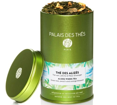 Th&eacute; des Aliz&eacute;s - Flavoured green tea box - 90g loose leaf tea - Palais des Th&eacute;s
